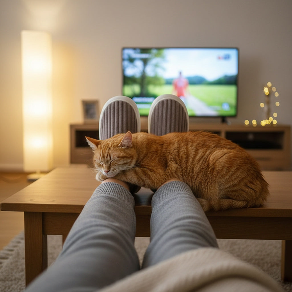 Chaussons Chauds Maron Podialine