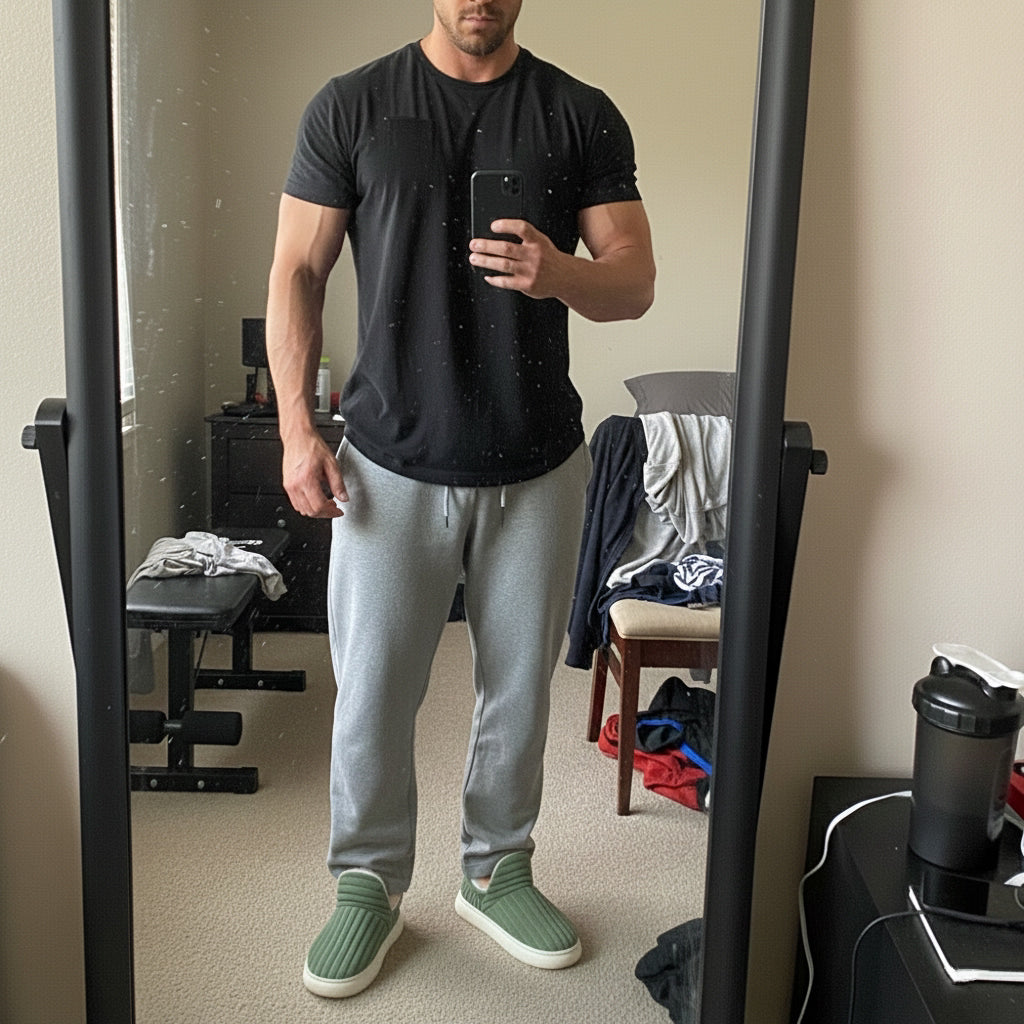 Chaussons Chauds Vert Podialine