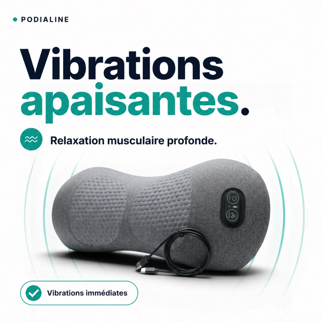 Masseur Lombaire 3-en-1 — Traction, Chaleur, Vibrations